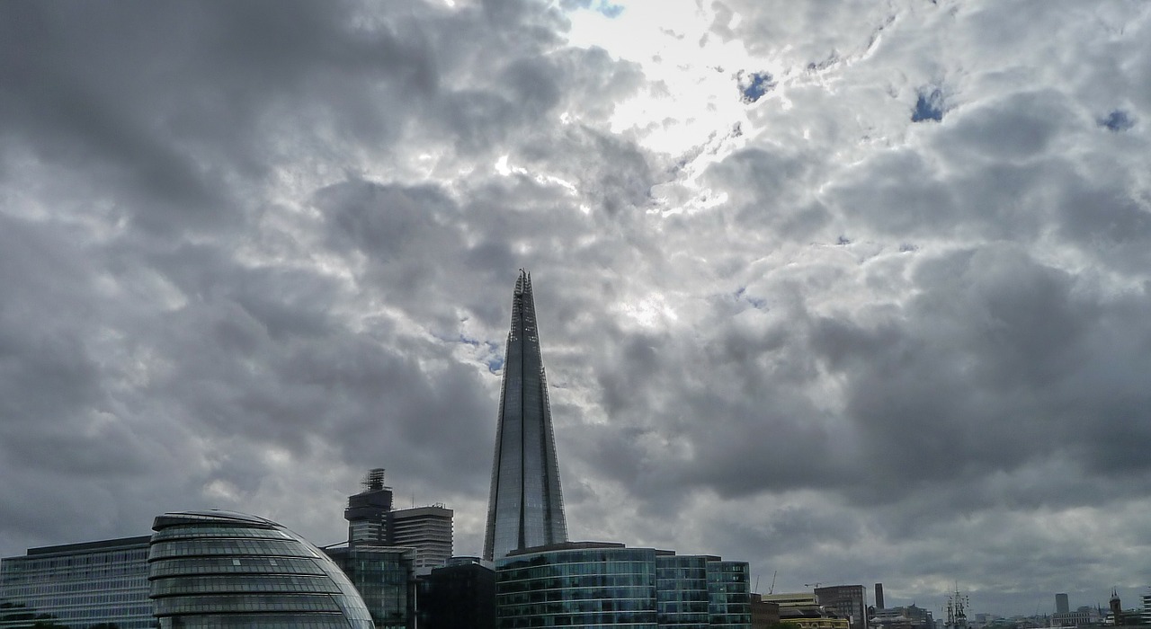 london skyline clouds free photo