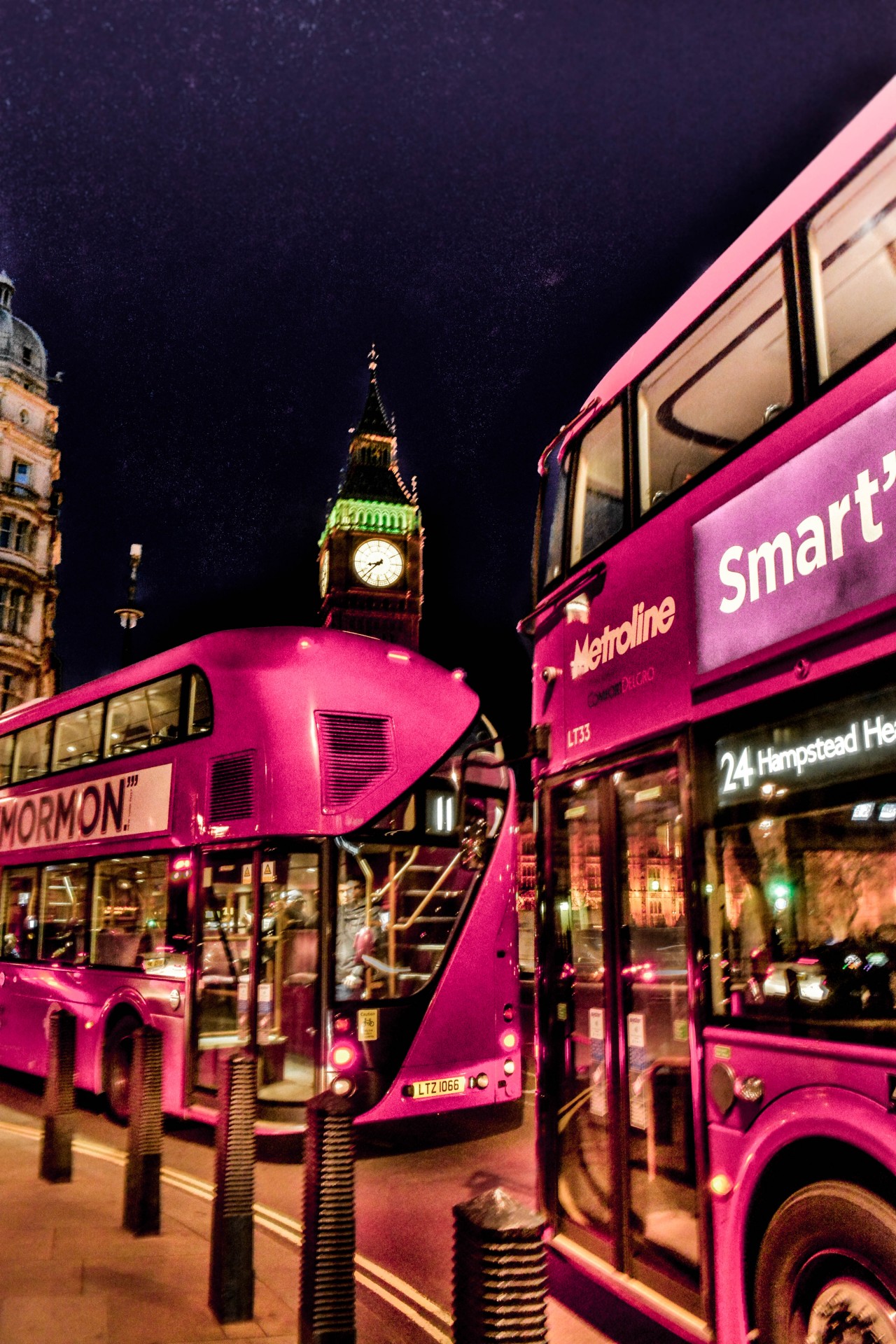 bus london night free photo