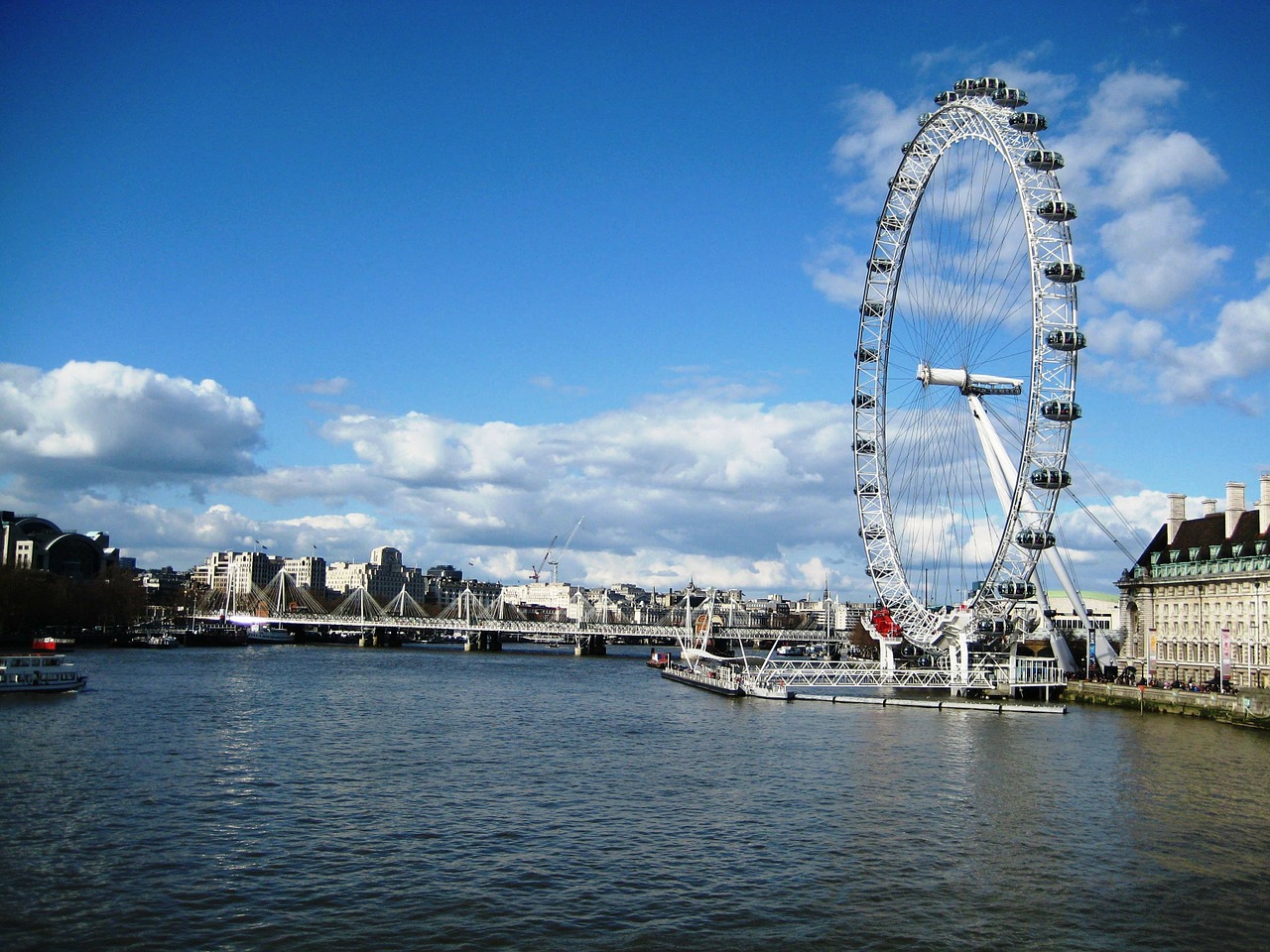 london ferris wheel london eye free photo