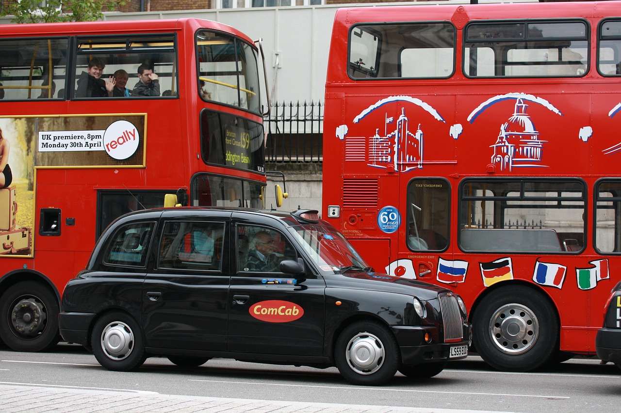 london taxi nero free photo