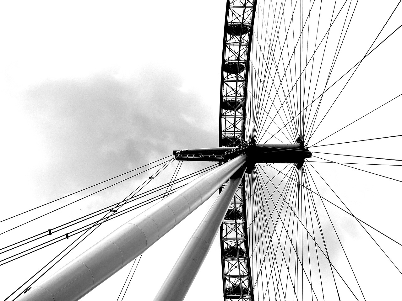 london eye river free photo