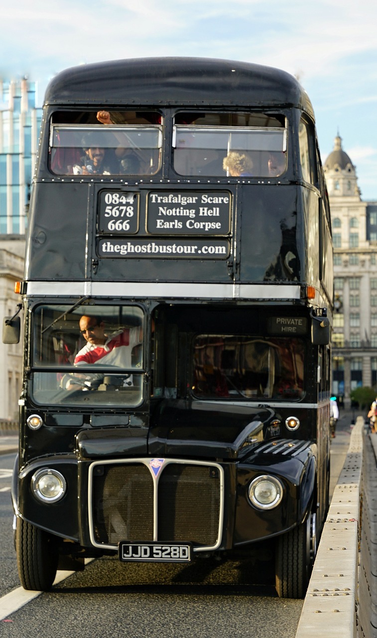 london bus black free photo