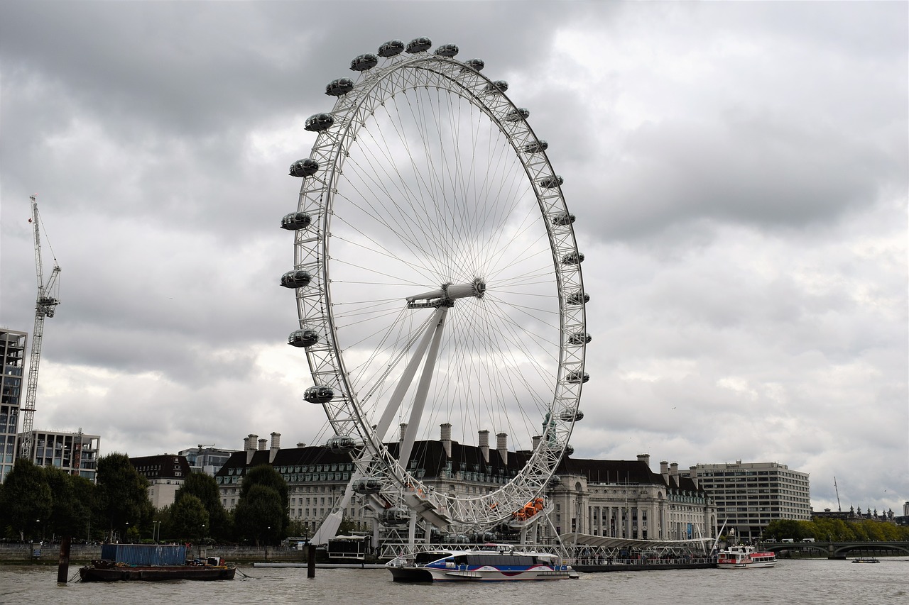 london eye wheel free photo