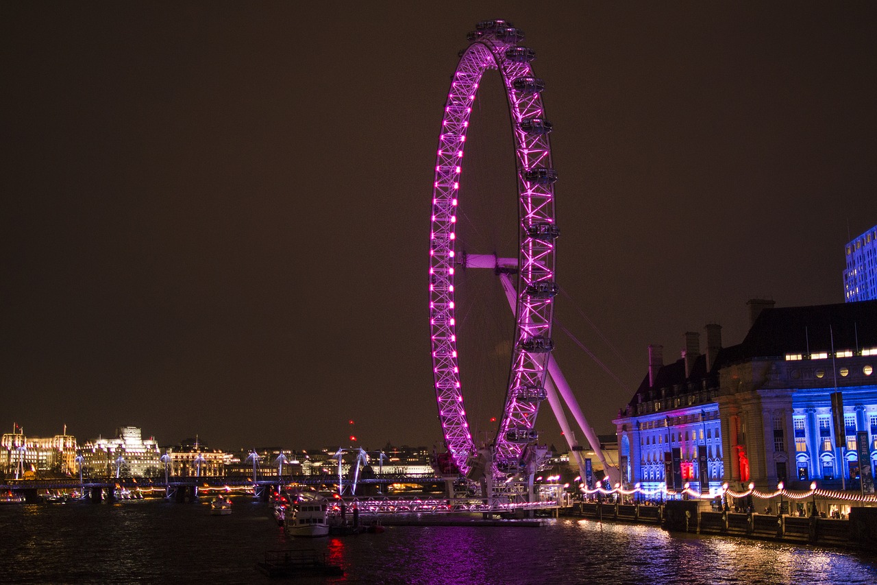 london city london eye free photo