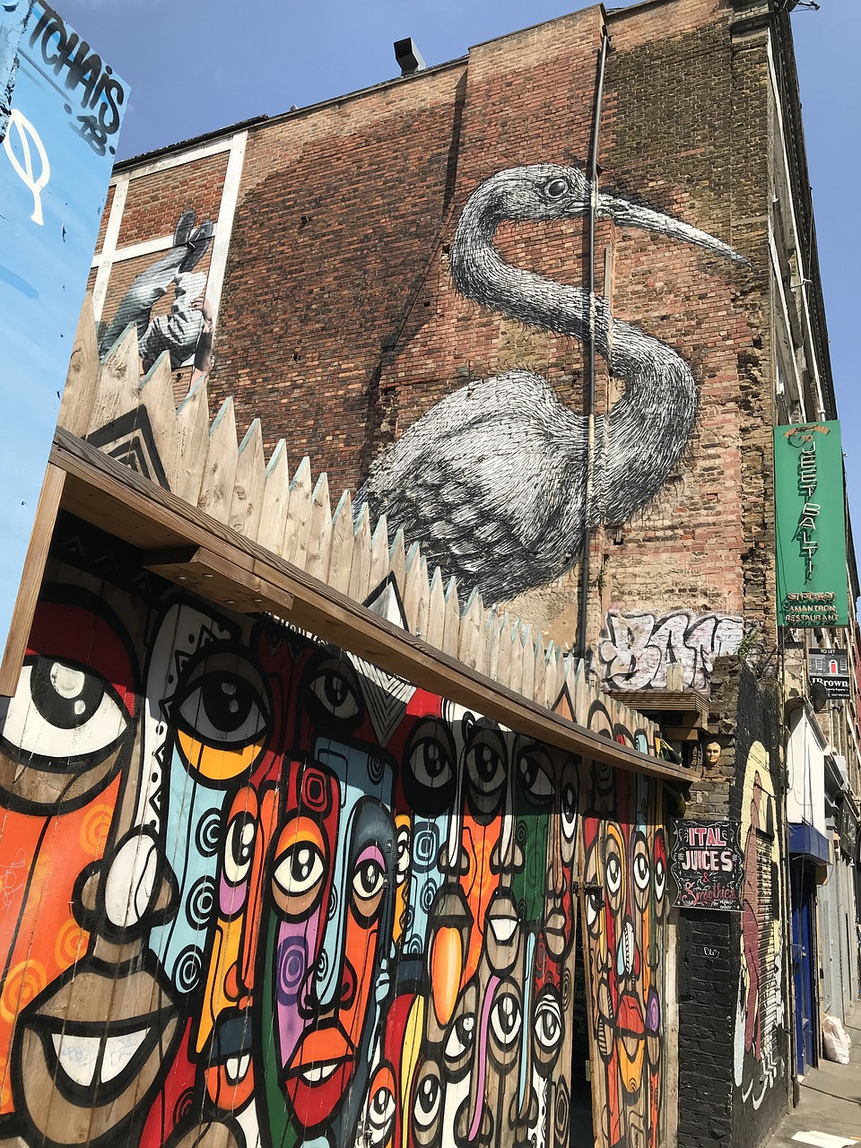 london  street art  shoreditch free photo