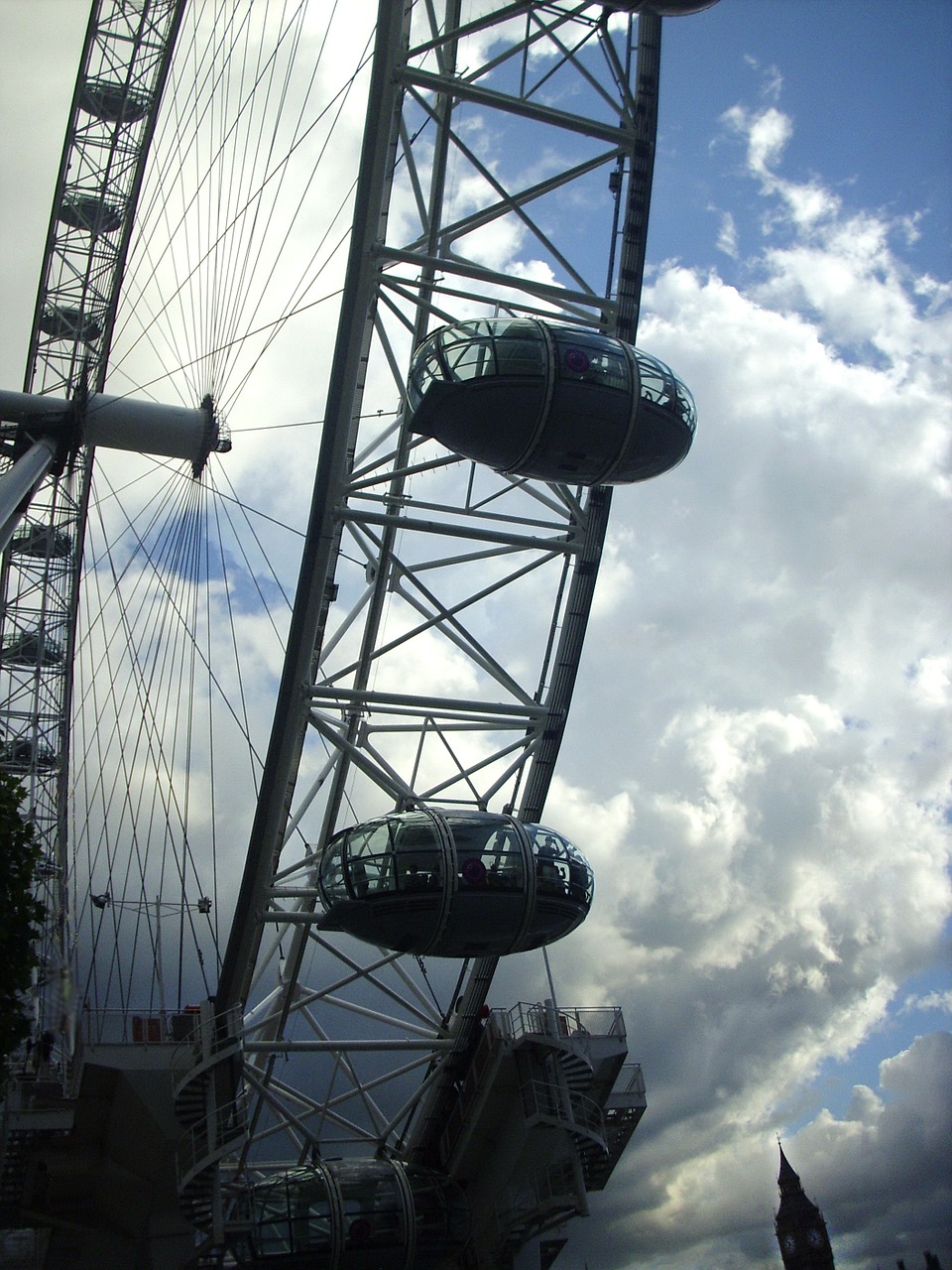london london eye clouds free photo