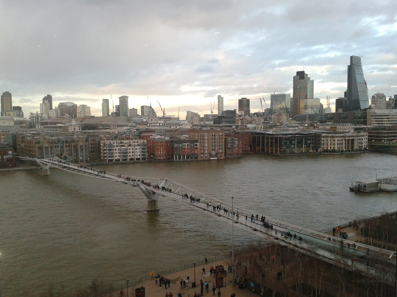 london millennium bridge england free photo