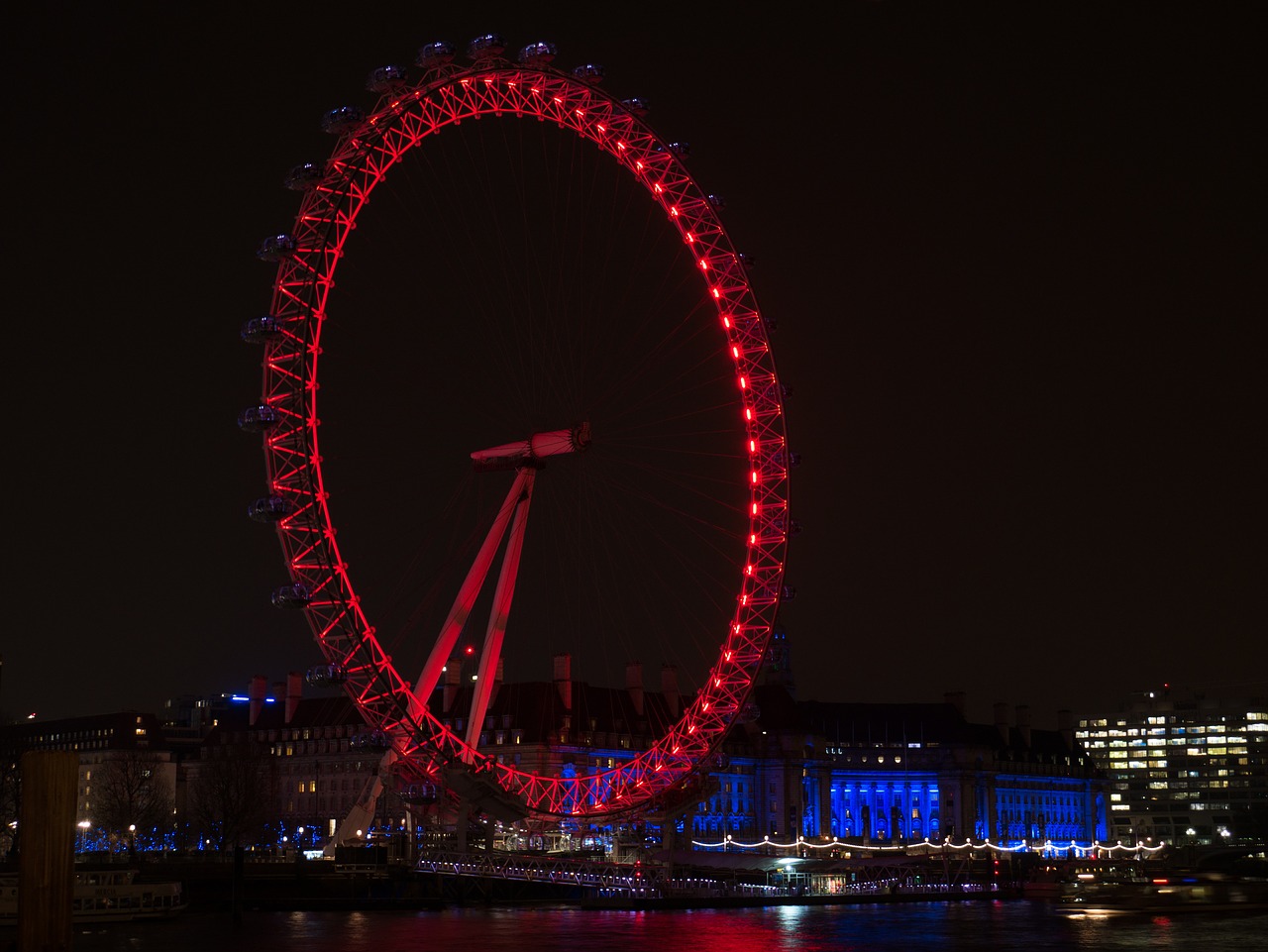 london tourism night free photo