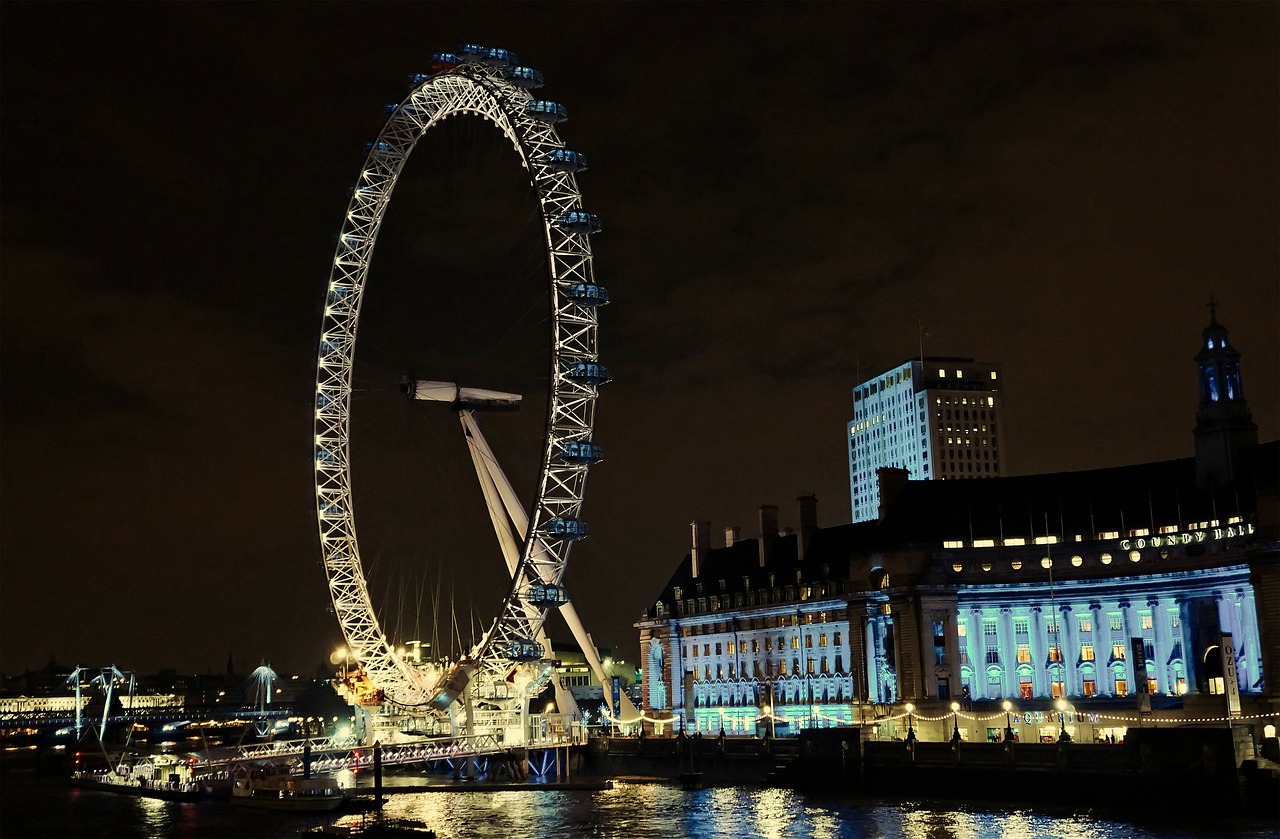 london london eye wheel free photo