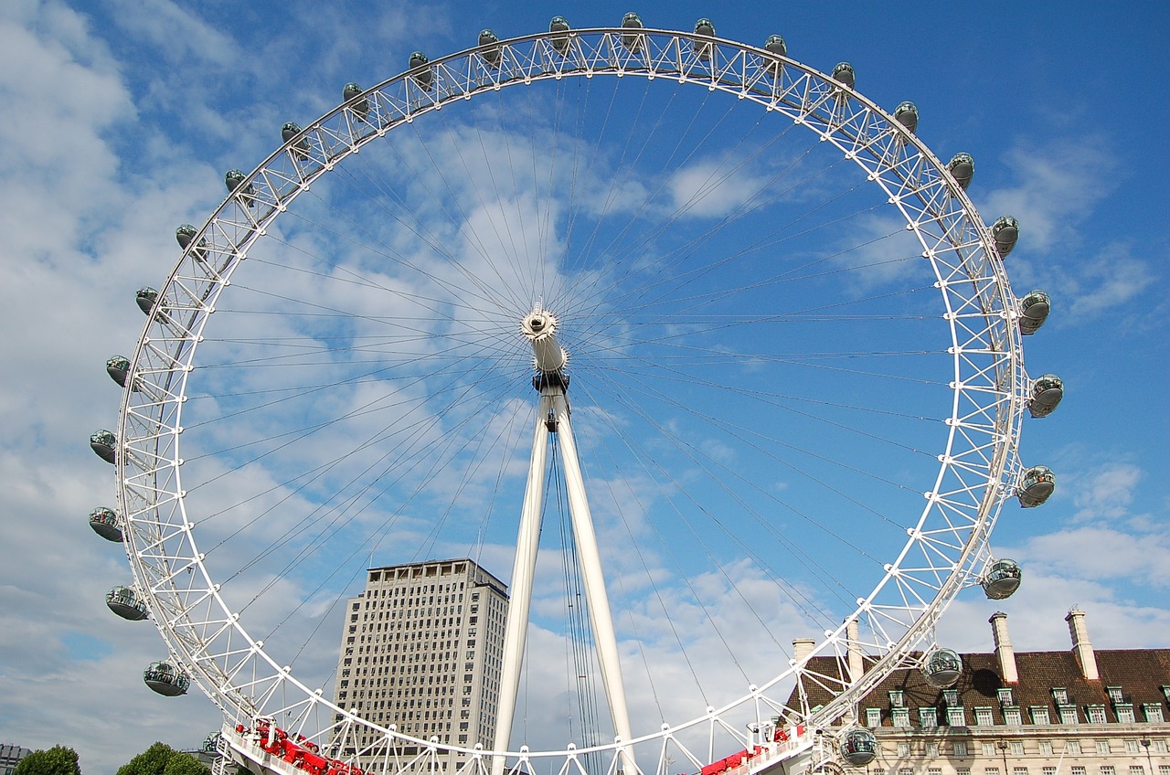 london eye wheel free photo