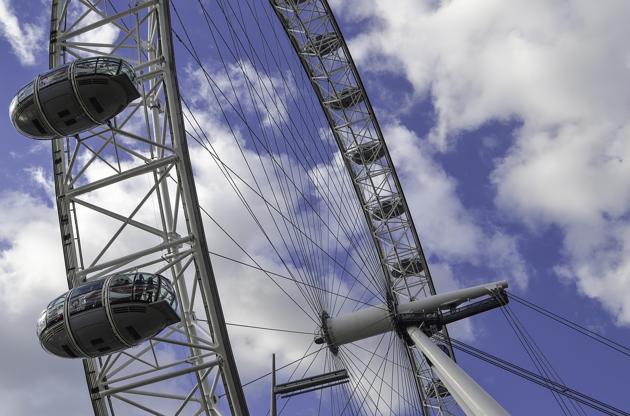 london eye ferris wheel places of interest free photo