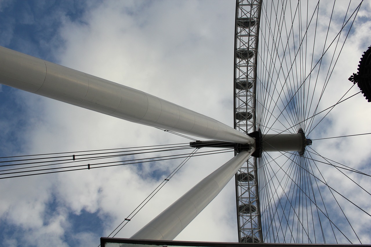 london eye attraction low angle view free photo