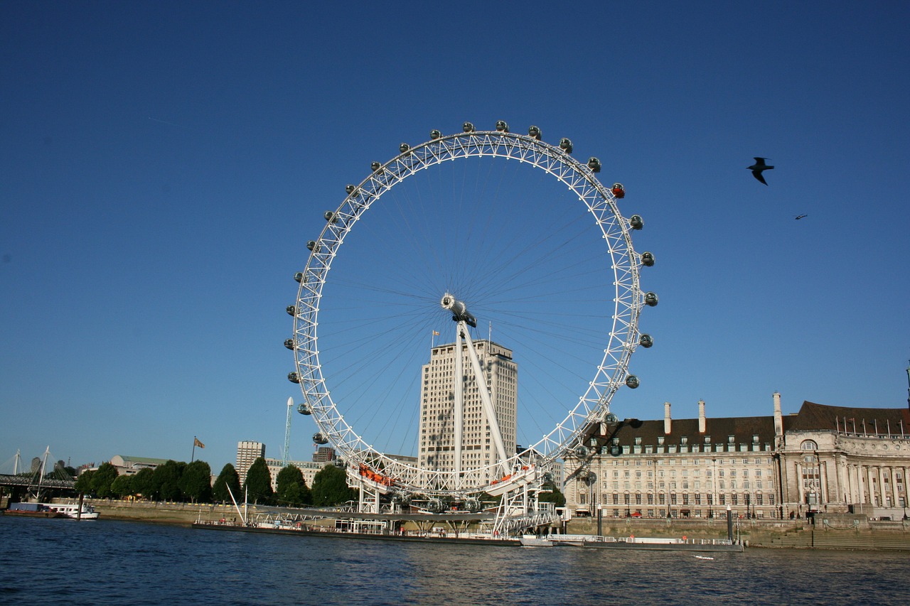 london eye england blue sky free photo