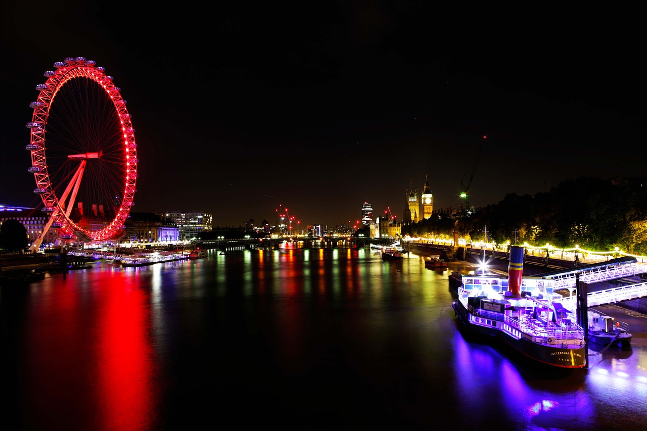 london eye river thames london free photo