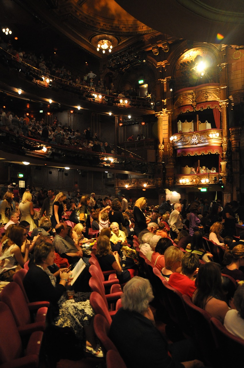 london palladium theater audience free photo