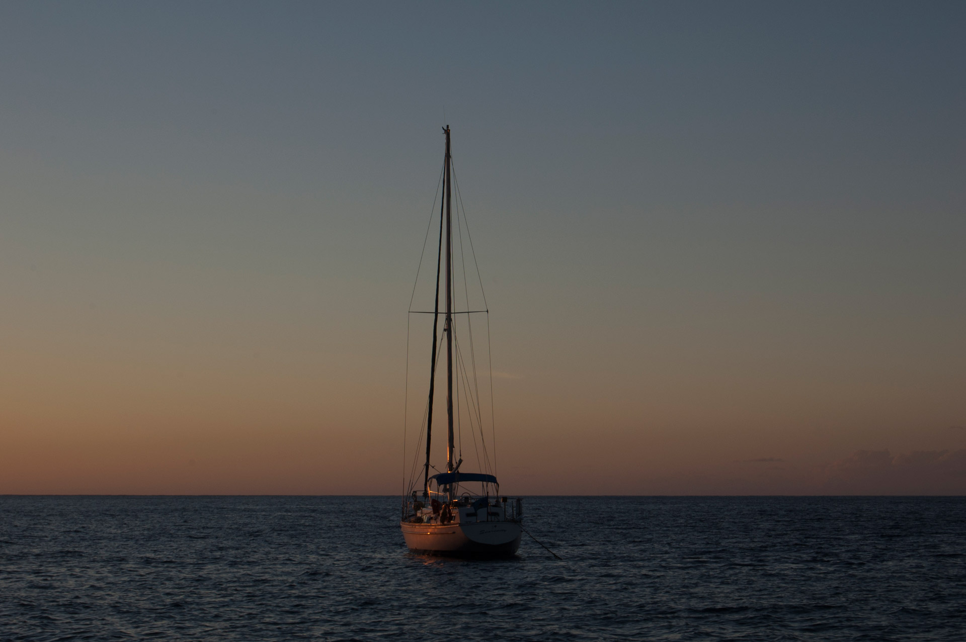 boat sea evening free photo