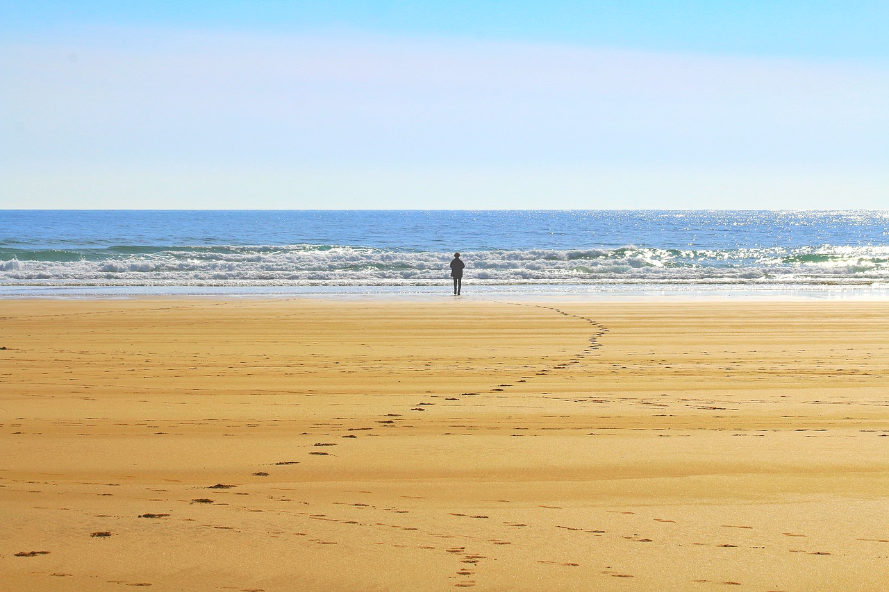 lonely  atlantic  beach free photo