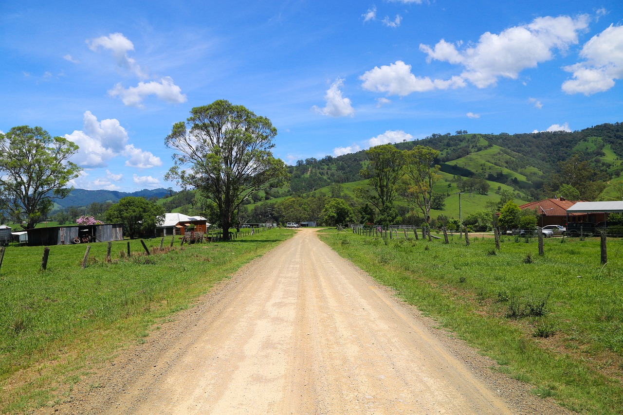 long country road free photo