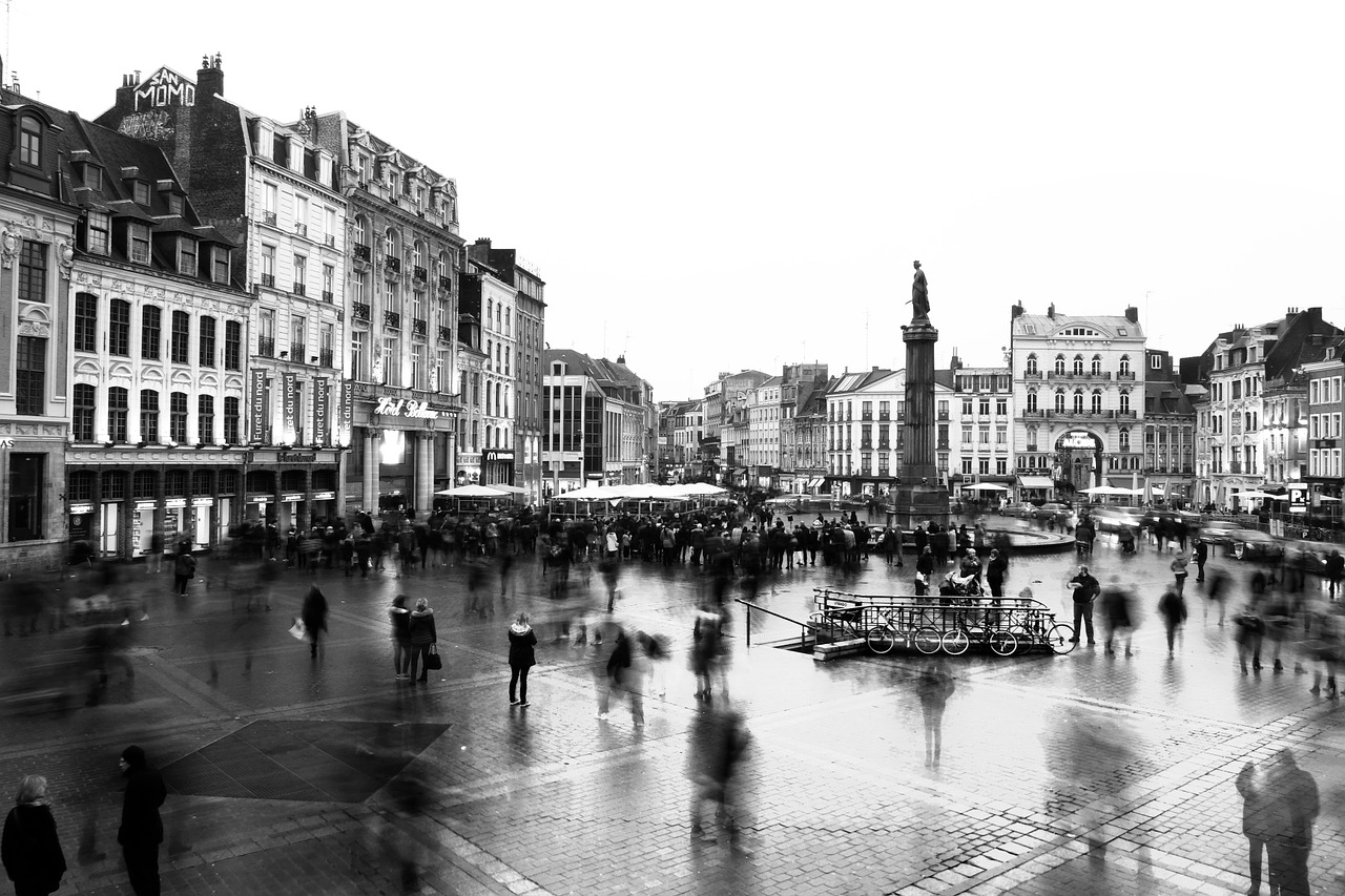 long exposure lille black and white free photo