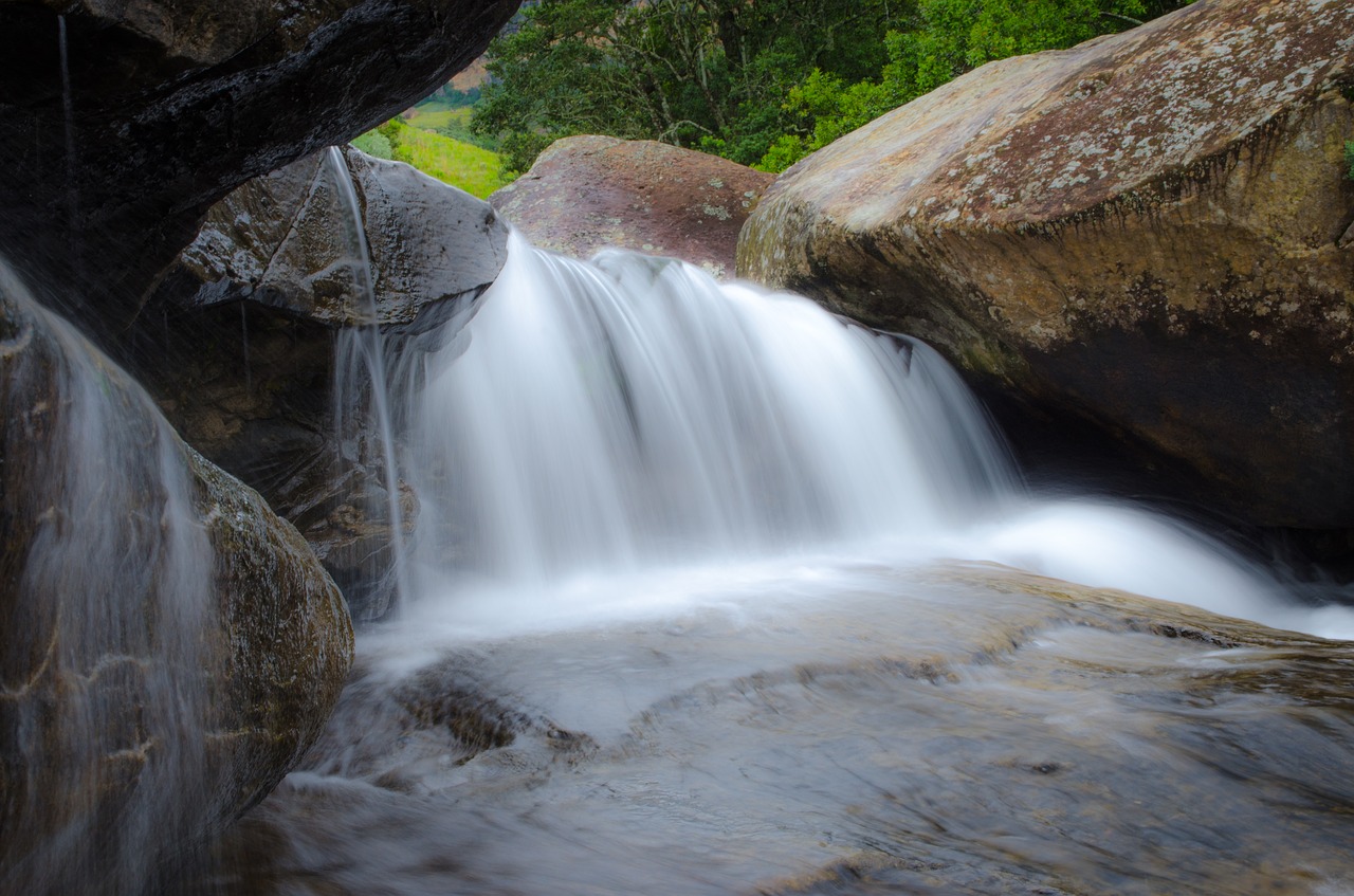 long exposure stones water free photo