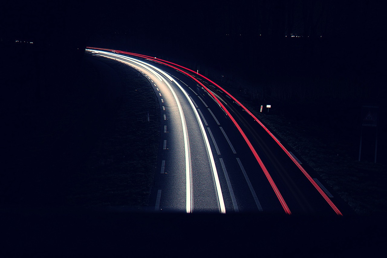 long exposure car transportation free photo