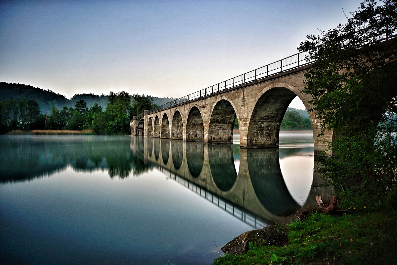 long exposure switzerland bridge free photo