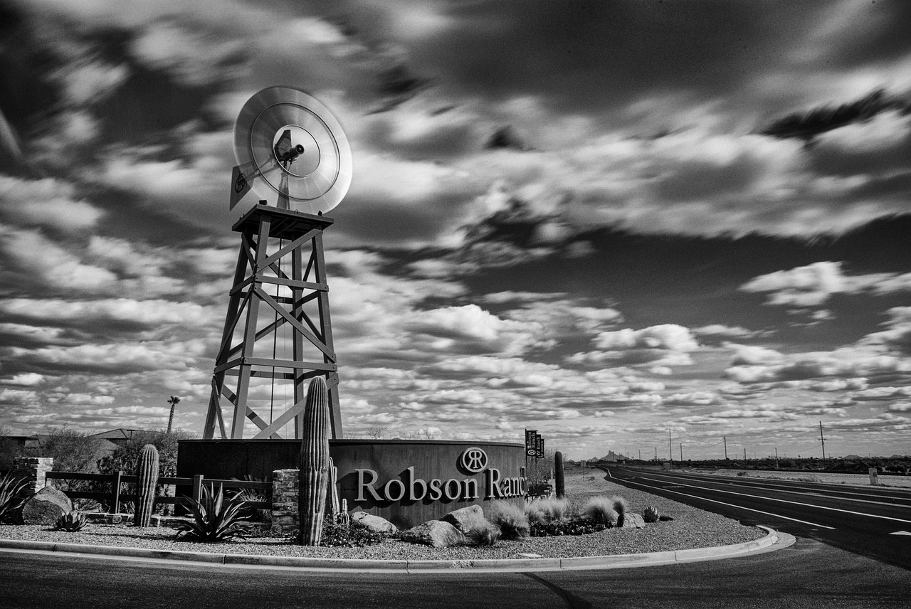 long exposure windmill robson ranch free photo