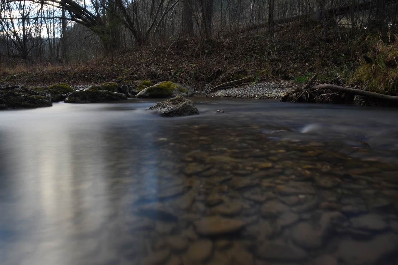 long exposure  water  river free photo