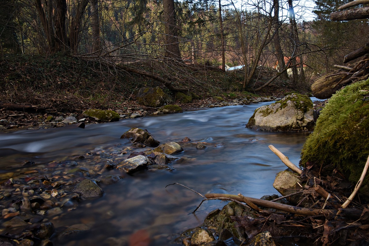 long exposure  water  river free photo