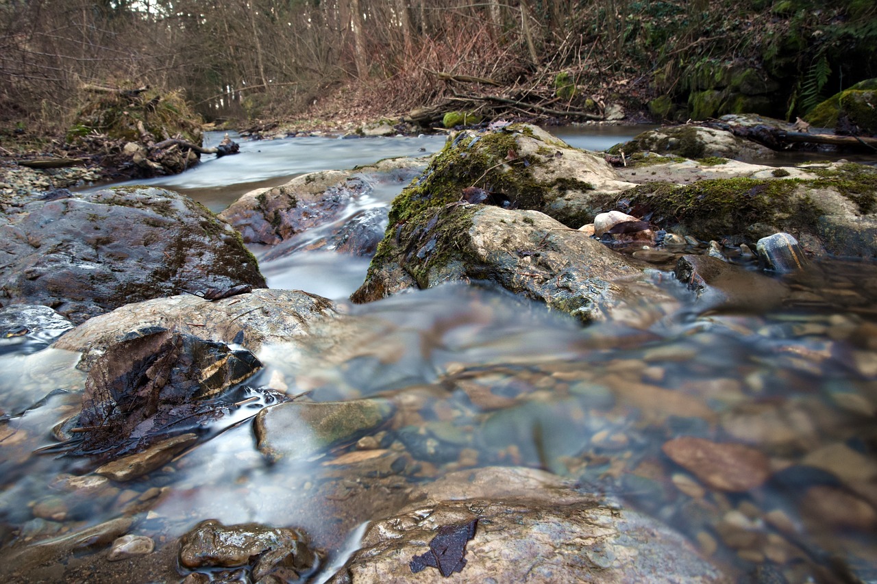 long exposure  water  river free photo