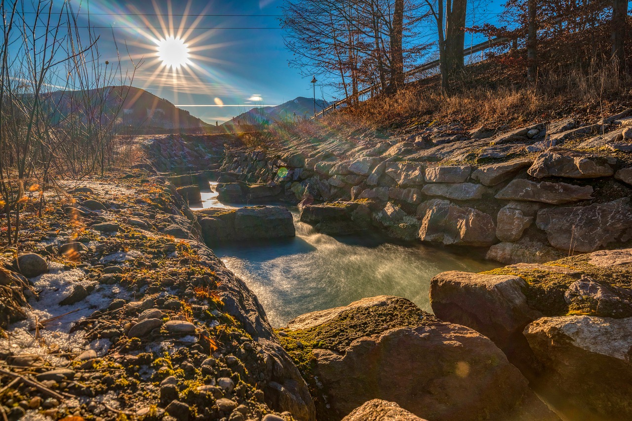 long exposure  sun  sunset free photo