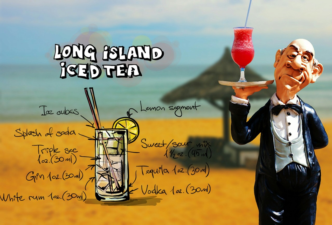 long island iced tea cocktail drink free photo