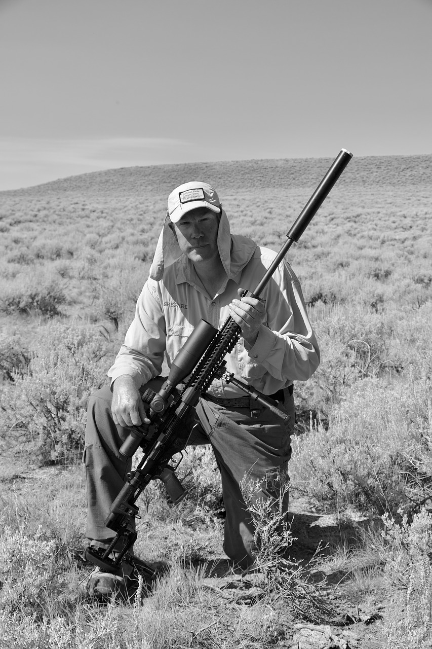 long range shooting  nomad rifleman  long range rifle free photo