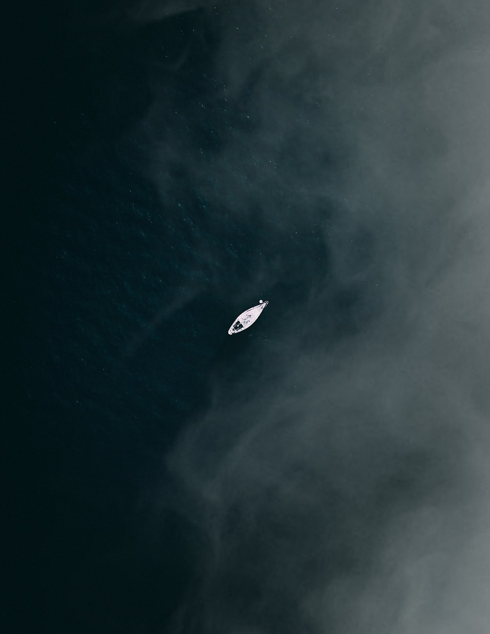 look from the sky  water  lonely boat free photo