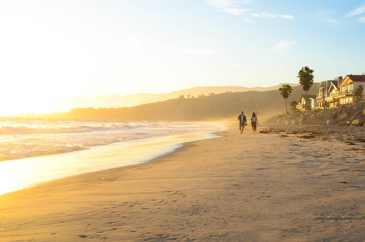 los angeles beach peace free photo