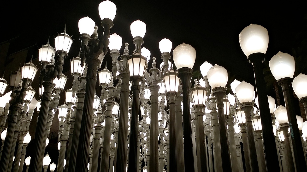 los angeles lacma lights free photo