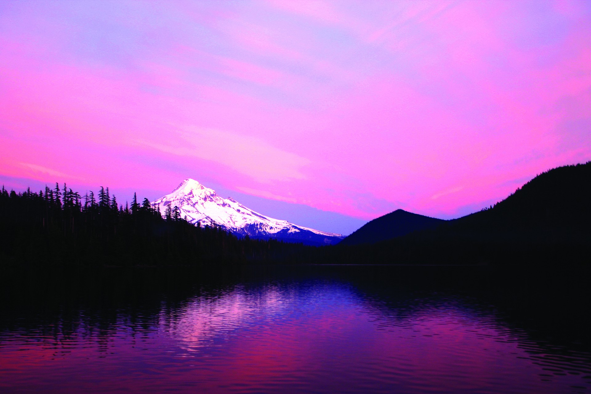 lake mt hood oregon free photo