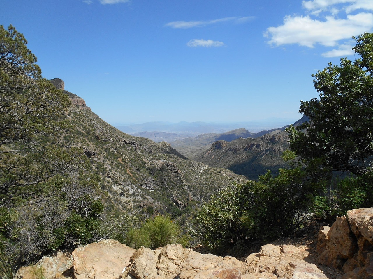 lost mine trail big bend national park mountains free photo