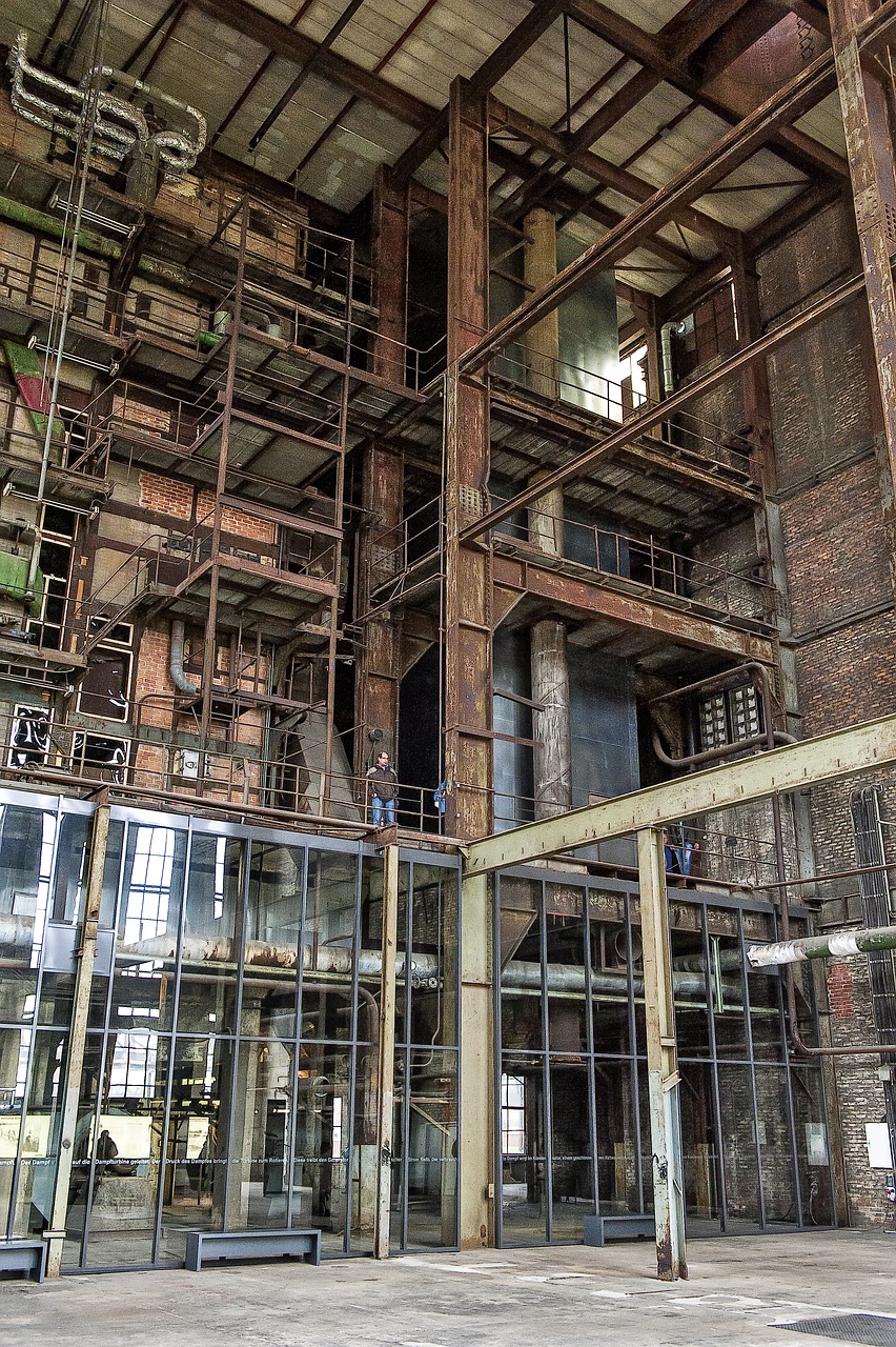 lost place industrial plant leave free photo