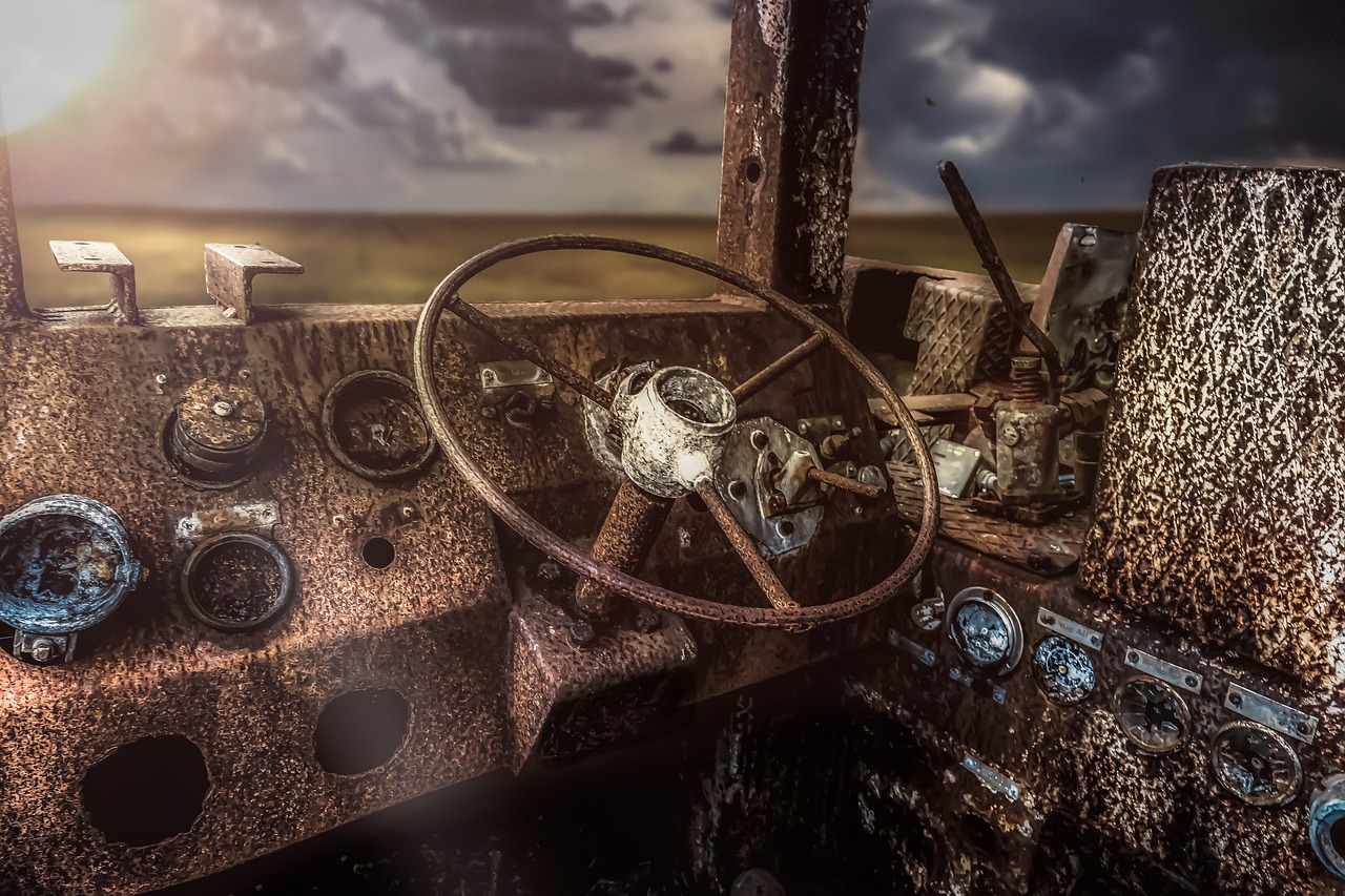 lost place  composing  rust free photo