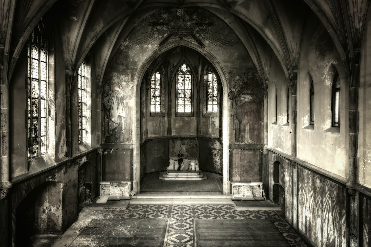 Lost places,church,chapel,man,alone - free image from needpix.com