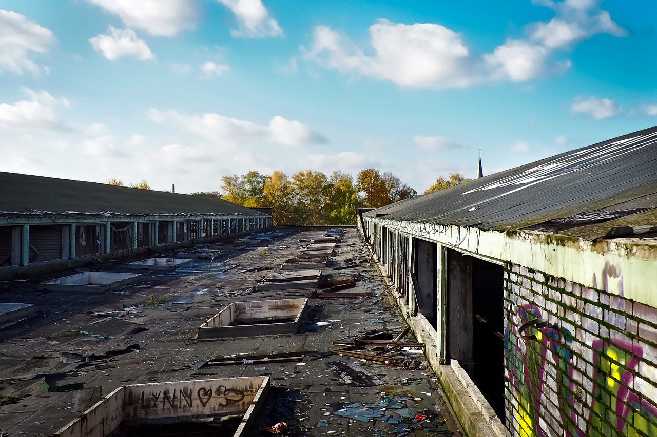 lost places over the rooftops factory free photo