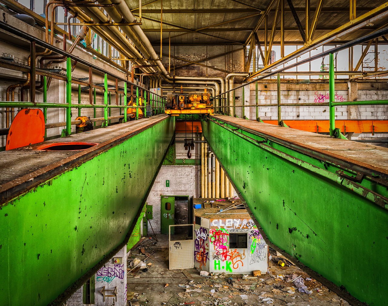 lost places industry crane free photo