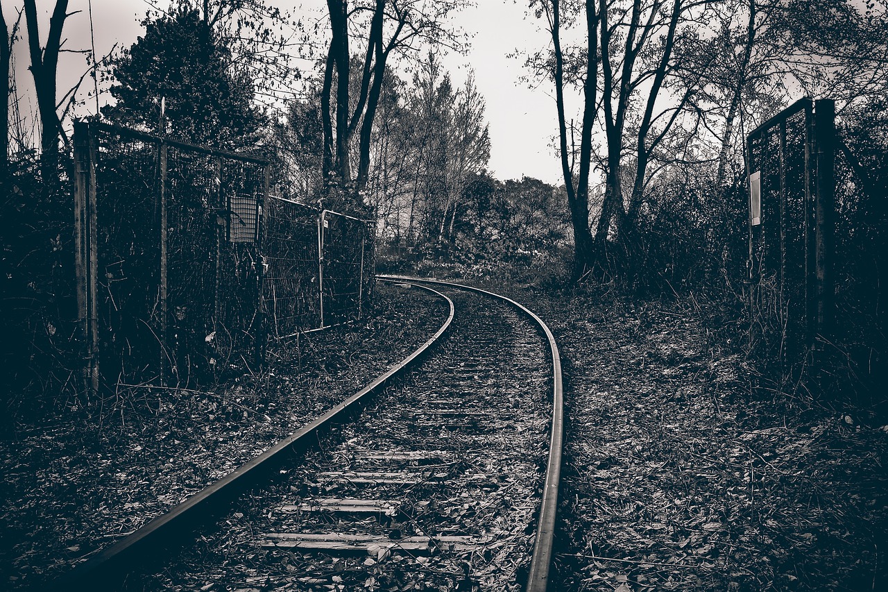 lost places railway gleise free photo