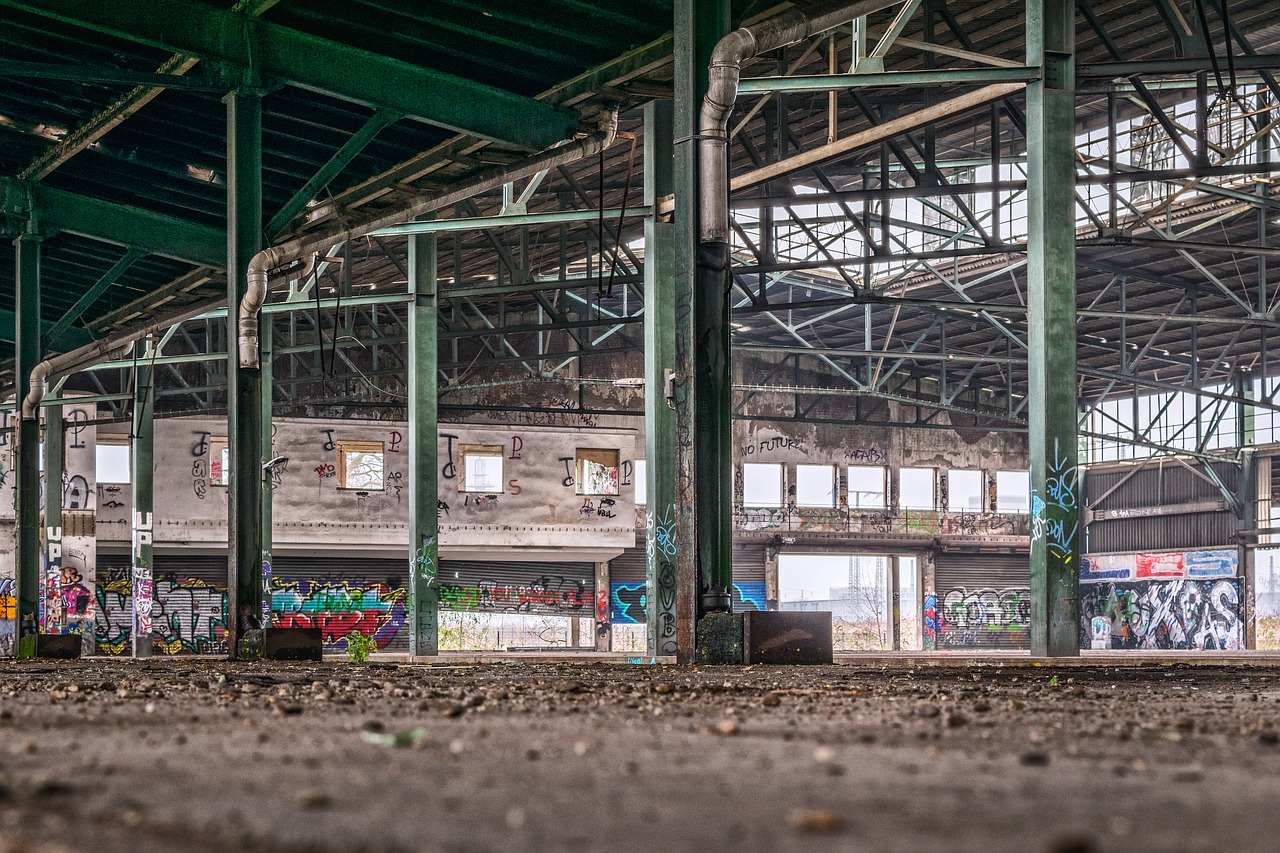 lost places hall railway station free photo