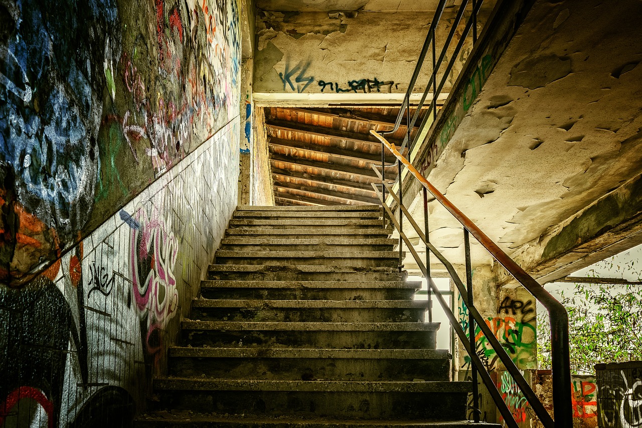 lost places stairs staircase free photo