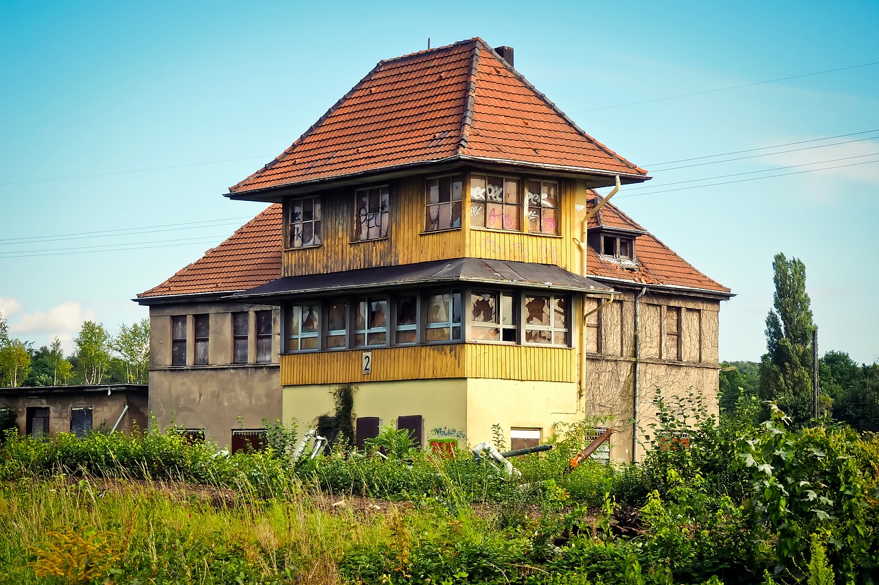 lost places railway system train free photo