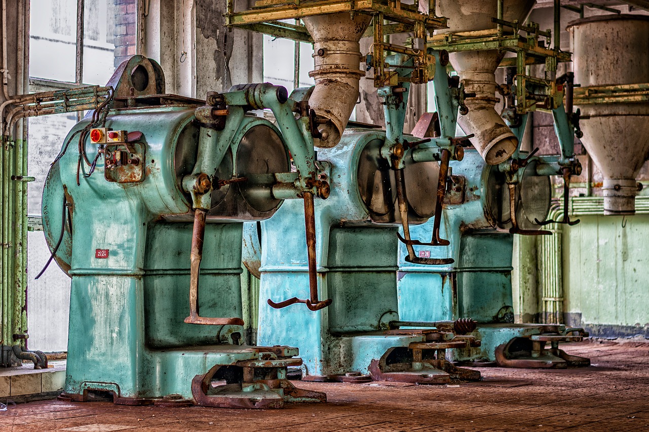 lost places factory machines free photo