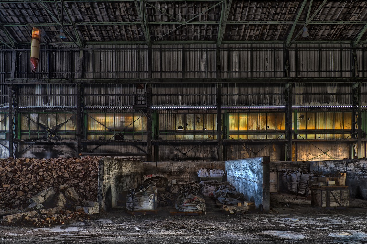 lost places  warehouse  decay free photo
