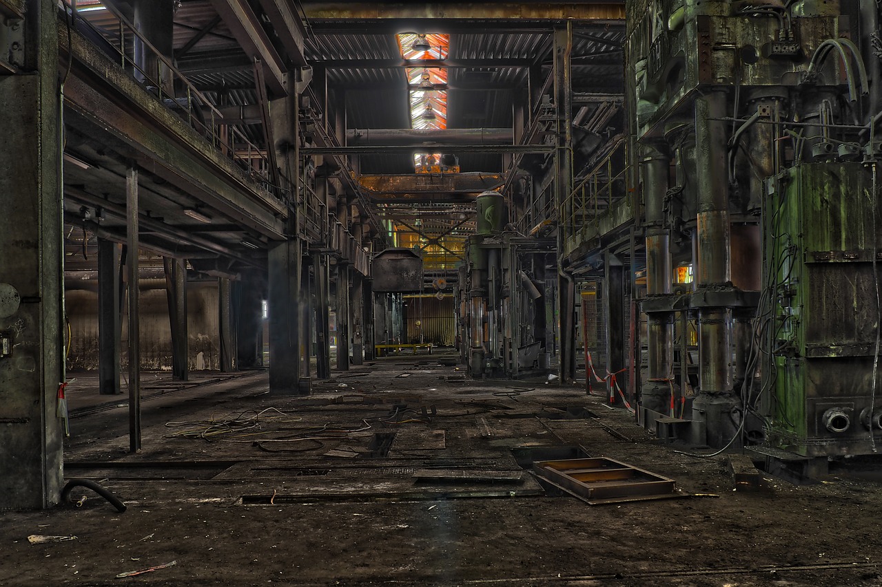 lost places  factory  hall free photo